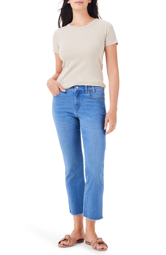 Shop Nic + Zoe Nic+zoe High Waist Demi Bootcut Ankle Jeans In Horizon