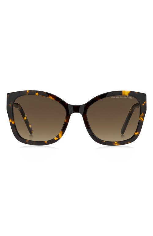 Marc Jacobs 56mm Gradient Round Sunglasses in Havana /Brown Gradient