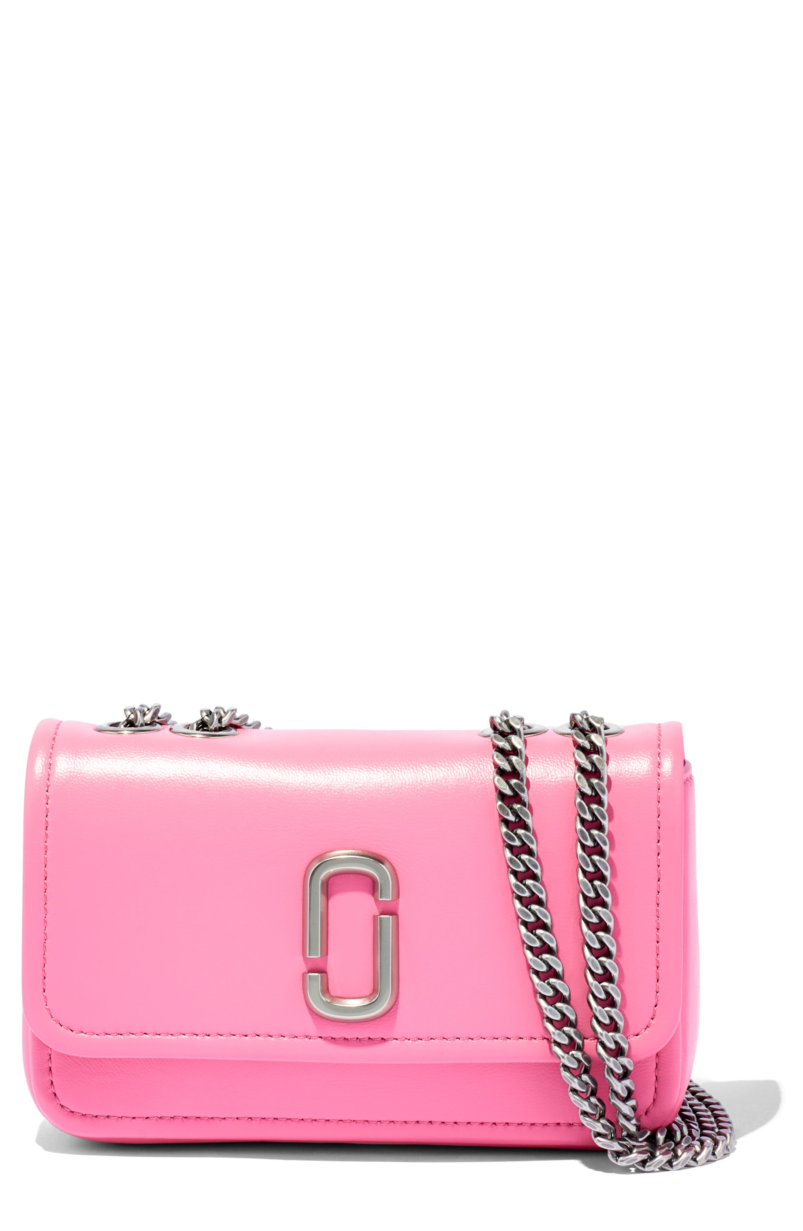 Marc Jacobs The Glam Shot Mini Convertible Leather Crossbody Bag in Morning Glory