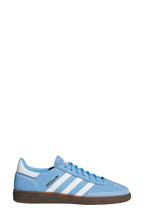 Shop Adidas Originals Adidas Gender Inclusive Handball Spezial Sneaker In Light Blue/ftwr White/gum5