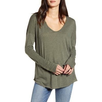 Free People Sienna Snap Cuff Cotton Blend Tee