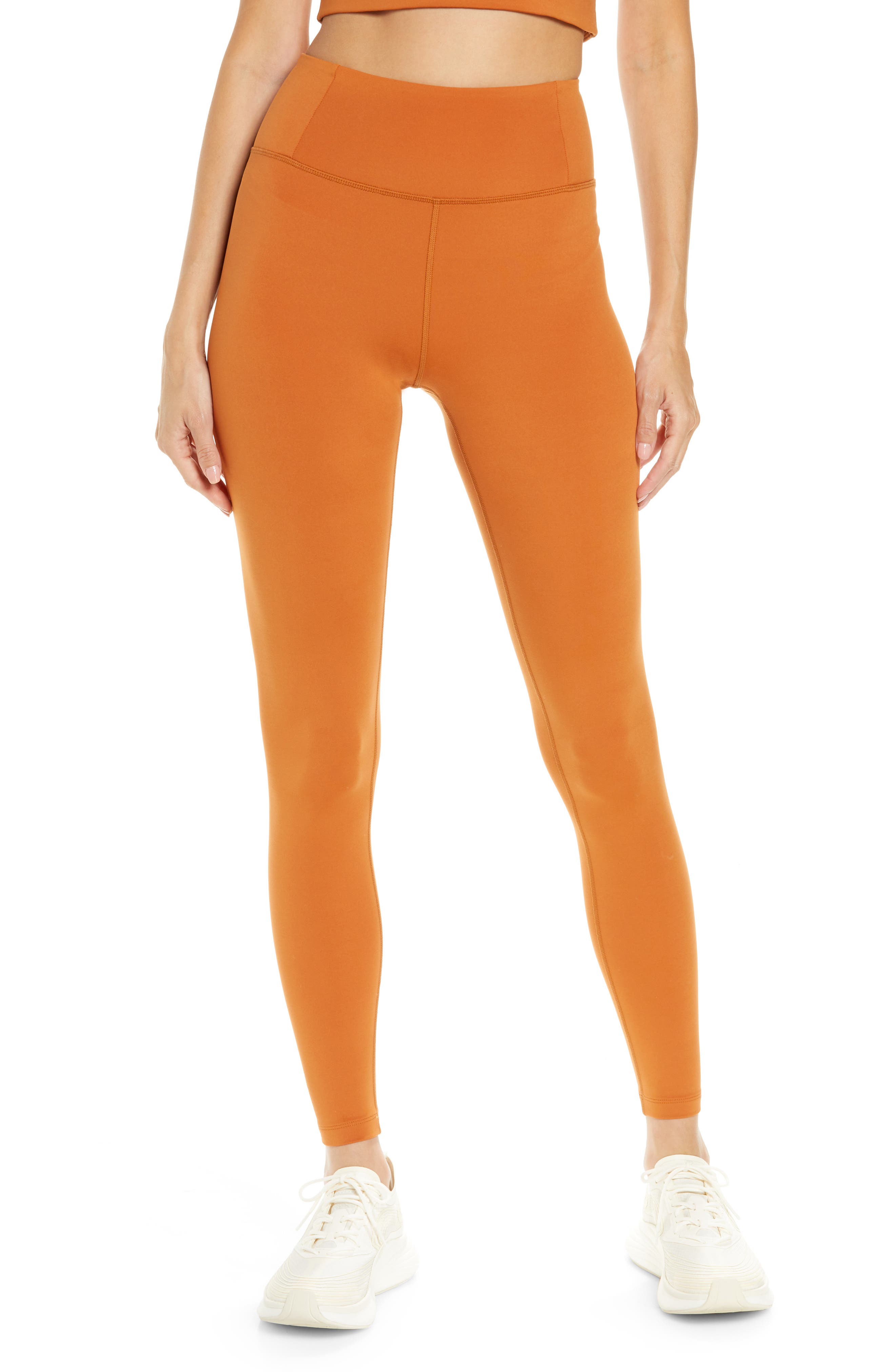 orange workout pants