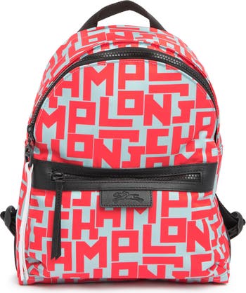 Logo Print Nylon Backpack