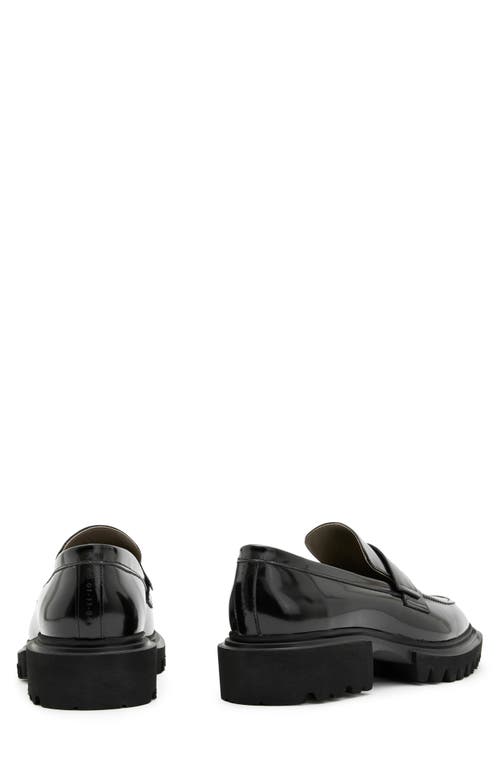 Shop Allsaints Vinni Penny Loafer In Black