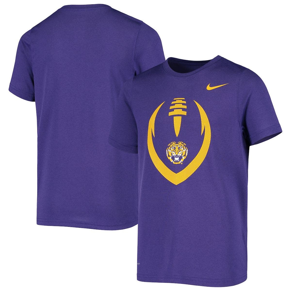 purple nike football shirt