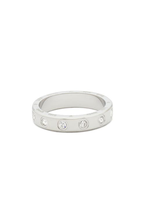 Kate Spade New York Cubic Zirconia Band Ring In White