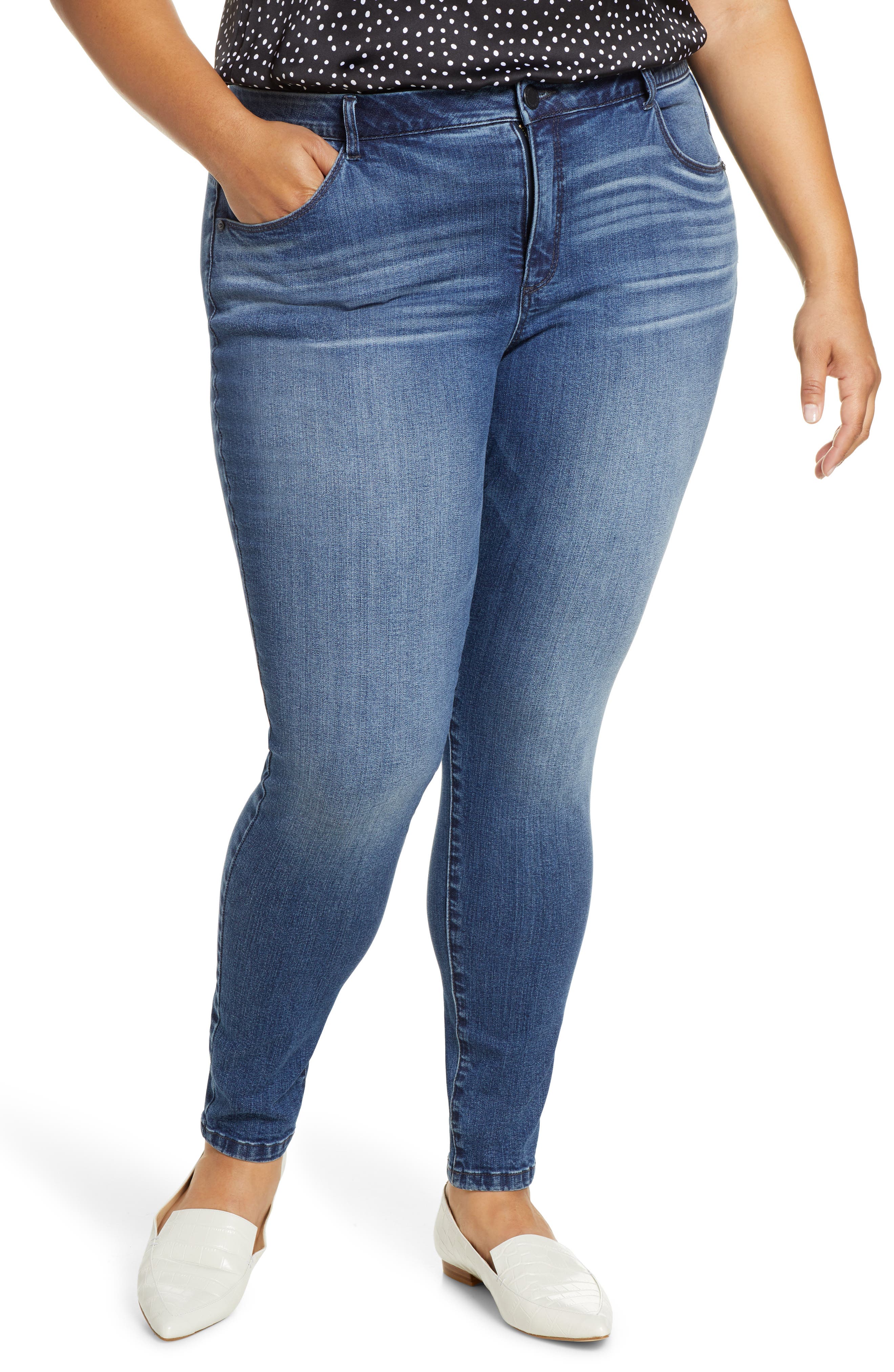 high waist jeans wit