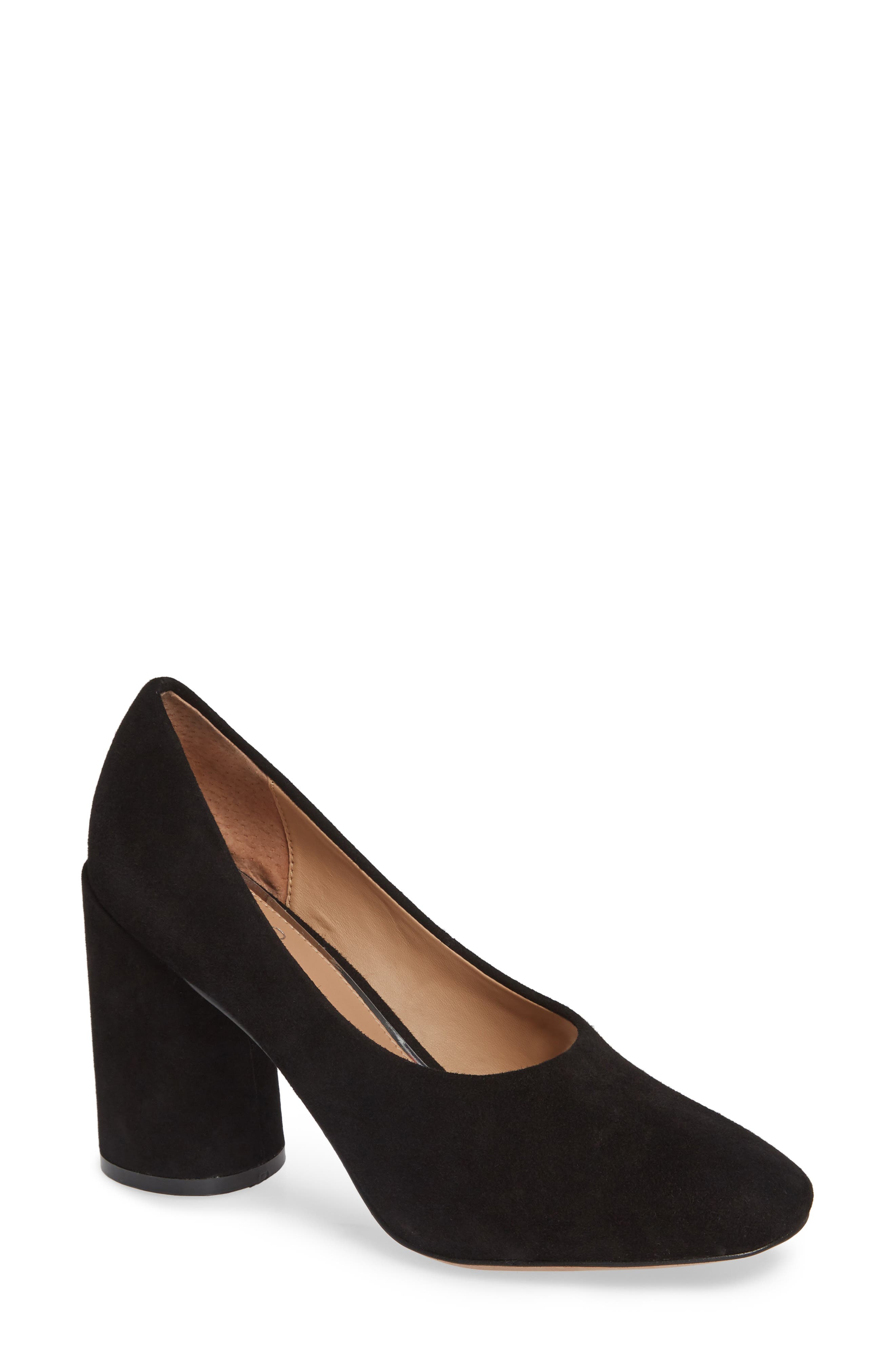 Linea Paolo Cherie Round Toe Pump- Black