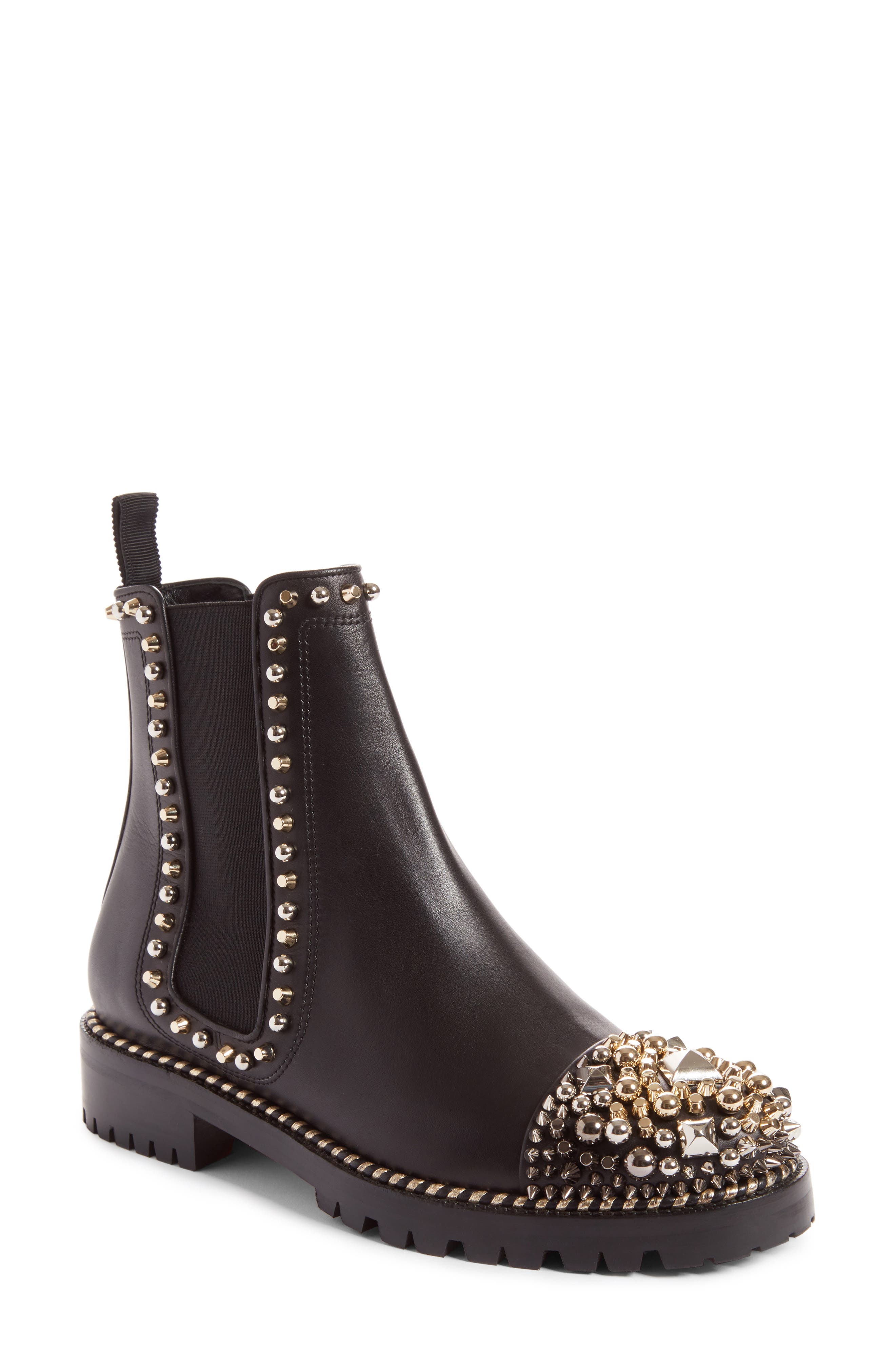 louboutin studded boots