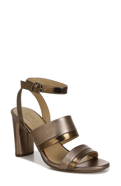 Click to view more detailed imagery on our partner's website Naturalizer Ruby Sandal In Bronze Leather