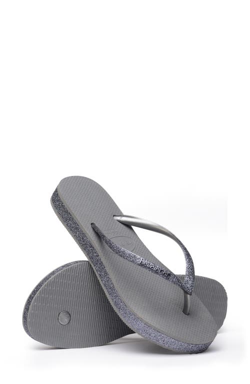 HAVAIANAS HAVAIANAS SLIM SPARKLE FLATFORM FLIP FLOP