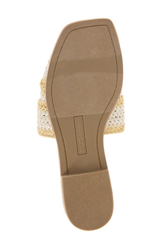 Shop Bcbgeneration Lileen Slide Sandal In Bianca-light Tan