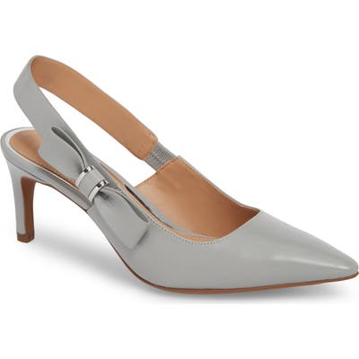 Linea Paolo Cora Slingback Pump- Grey