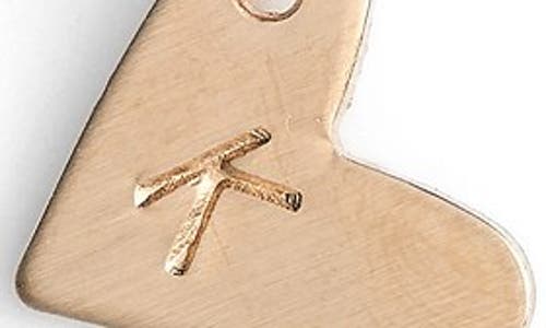 Nashelle 14k-gold Fill Initial Mini Heart Pendant Necklace In Gold/k