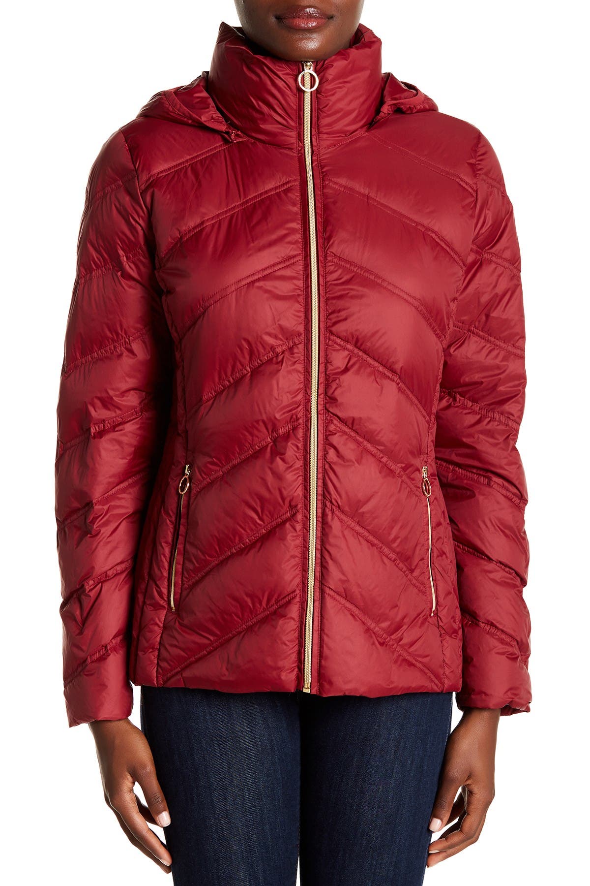 MICHAEL Michael Kors | Missy Chevron Puffer Jacket | Nordstrom Rack