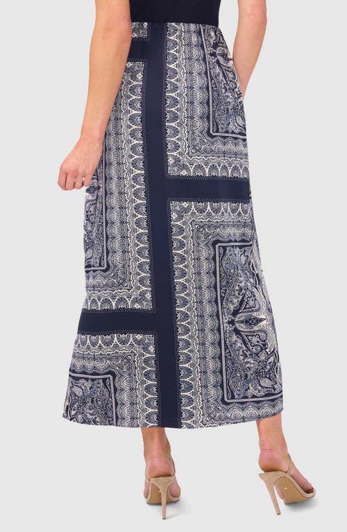 Shop Halogenr Halogen(r) Scarf Print Maxi Skirt In Classic Navy Pattern