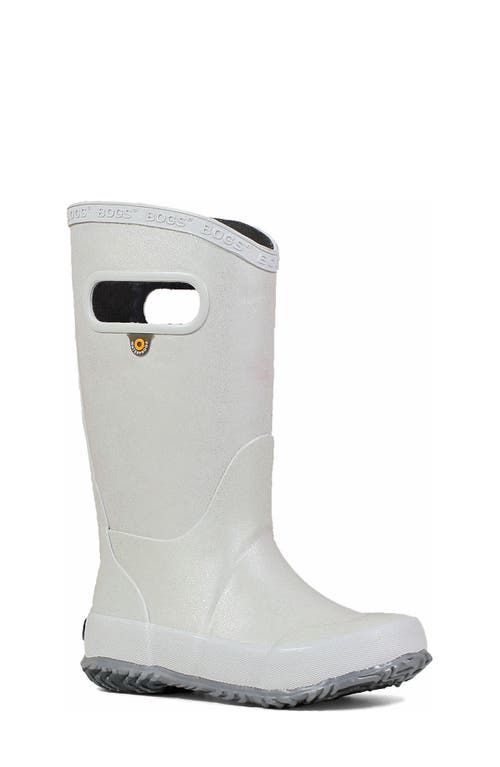 Bogs Glitter Waterproof Rain Boot Silver at Nordstrom, M