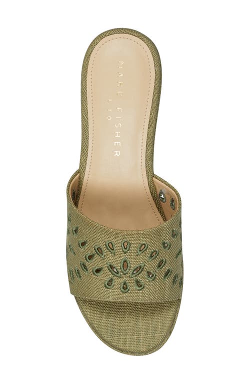 Marc Fisher Ltd Foreva Platform Sandal In Medium Green