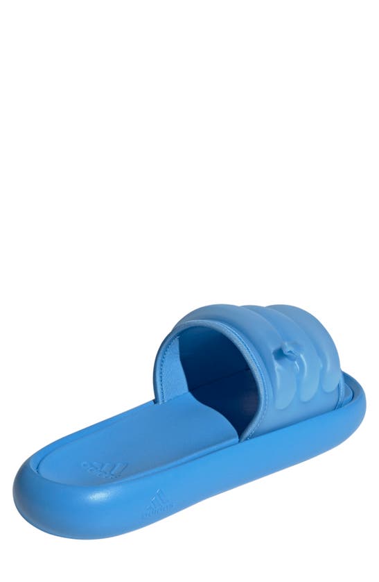 Shop Adidas Originals Adidas Zplaash Slide Sandal In Blue Burst