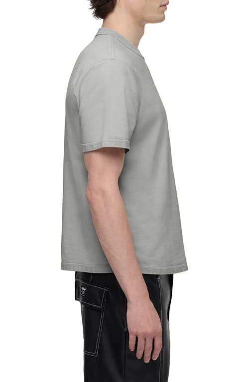 Hudson Jeans Heavyweight Cotton T-shirt In Lead