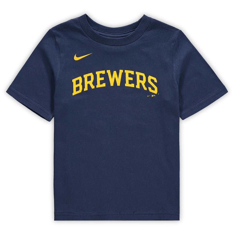 Milwaukee Brewers Christian Yelich Nike Navy Jersey*