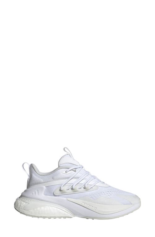 Shop Adidas Originals Adidas Alphaboost V2 Running Shoe In White/crystal White/grey