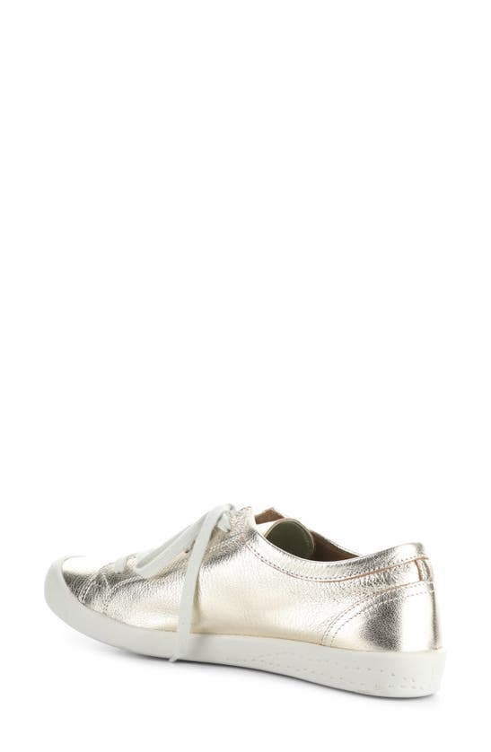 Softinos By Fly London Isla Sneaker In Champagne Lamina