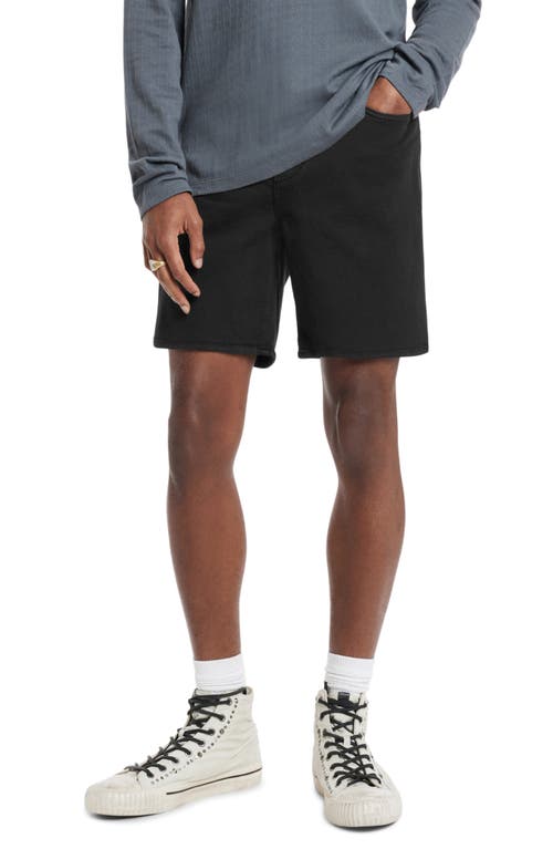 Gary Garment Dyed Shorts in Black