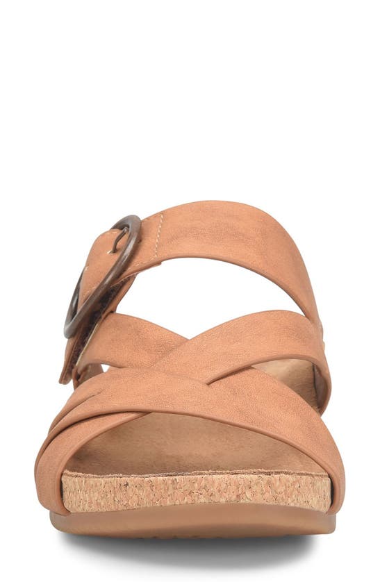 Eurosoft Gwenda Slide Sandal In Tan
