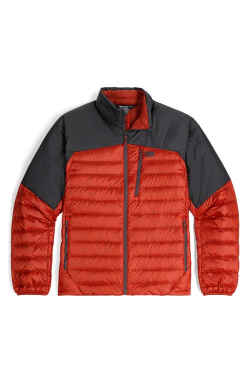 Shop Outdoor Research Helium 800 Fill Power Down Jacket In Jupiter/storm