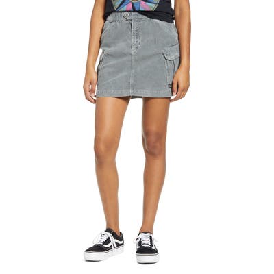 Bdg Urban Outfitters Corduroy Utility Skirt, Grey