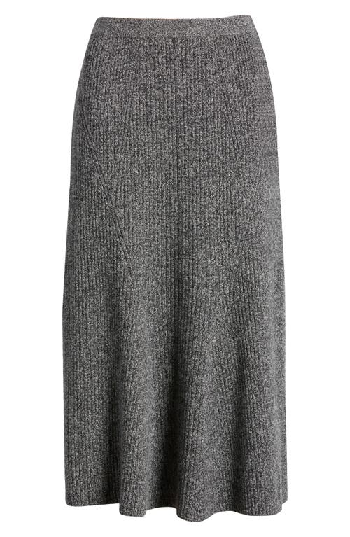 Kobi Halperin Femi Knit Cashmere Blend Skirt In Heather Black