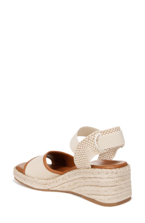 Shop Zodiac Noreen Espadrille Wedge Sandal In Bone White/tan Fabric