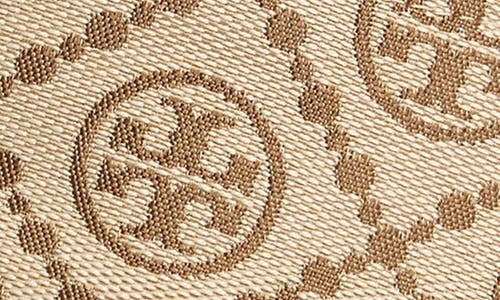 Tory Burch T Monogram Visor In Hazel/new Ivory