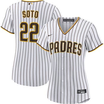 Mens NIKE Team Apparel San Diego Padres JUAN SOTO Baseball Jersey WHITE P/S