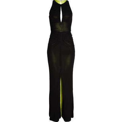Cdgny By Cd Greene Caitlyn Ruched Gown, Black