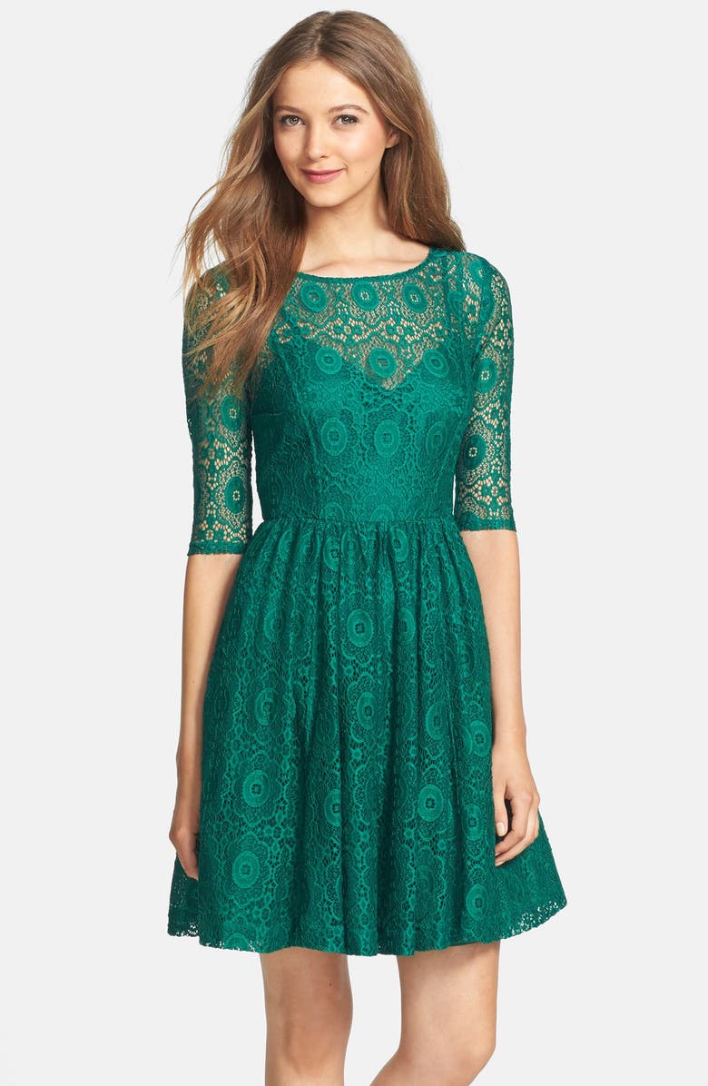 Plenty by Tracy Reese 'Estella' Lace Fit & Flare Dress | Nordstrom