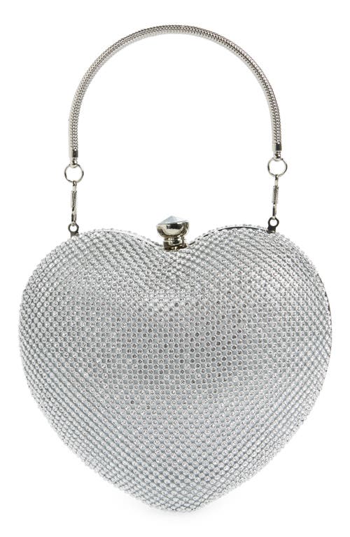 Mali + Lili Cleo Heart Bag in Silver