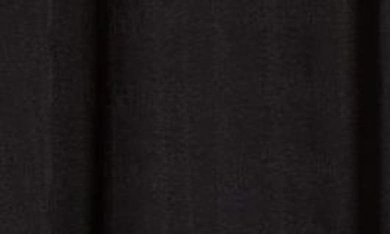 Renee C Textured Ankle Wide Leg Jeans In Black