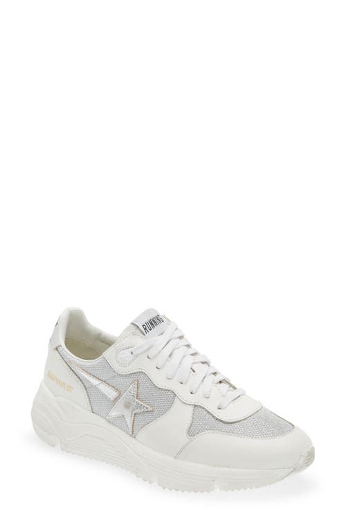 Golden Goose Running Sole Sneaker Optic White/Silver at Nordstrom,