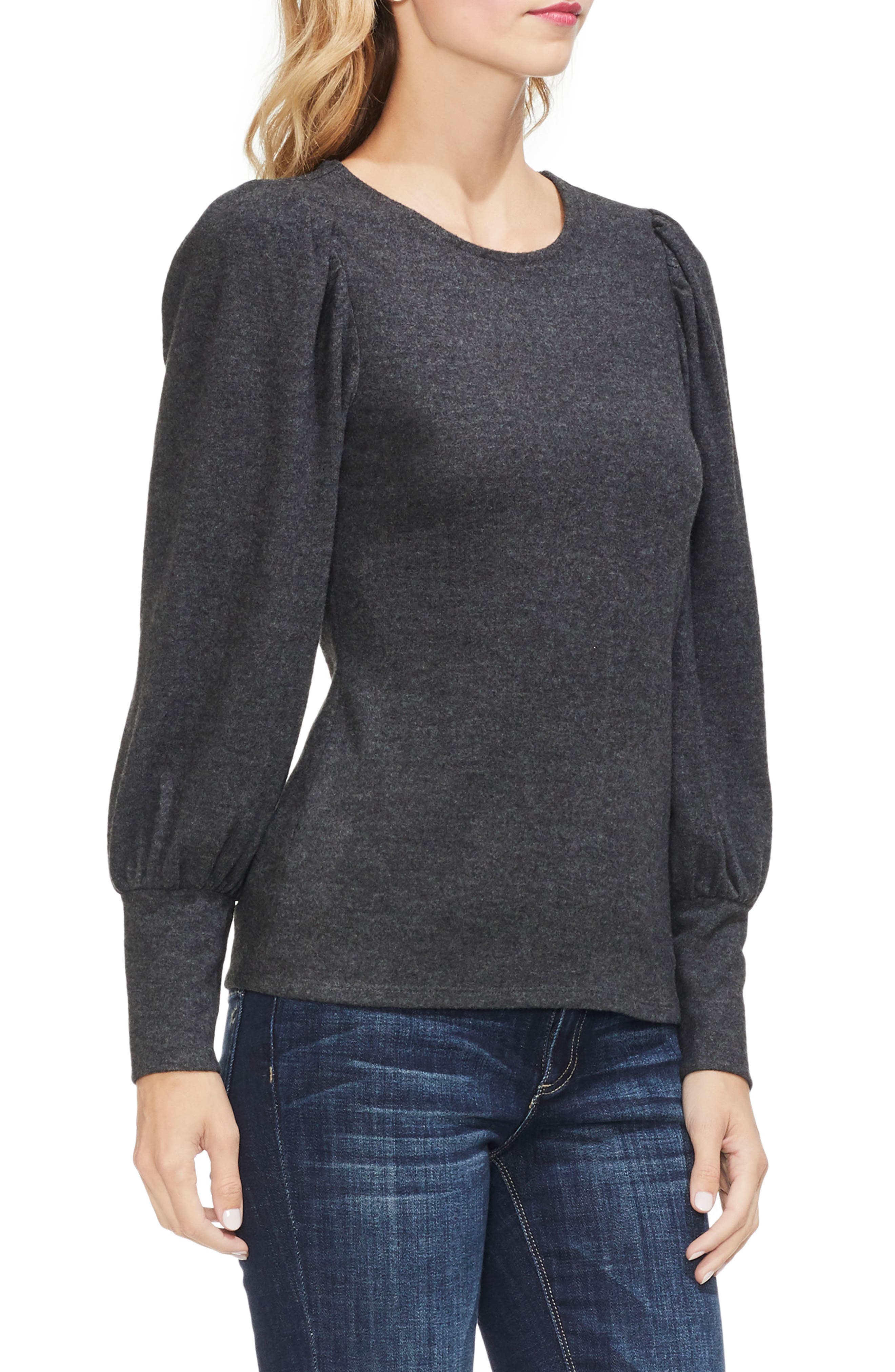 Vince Camuto Bubble Sleeve Knit Top | Nordstrom