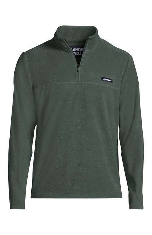 Shop Lands' End Anyweather Fleece Quarter Zip Pullover In Spruce