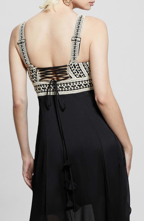 Guess Serena Maxi Dress In Jet Black A996