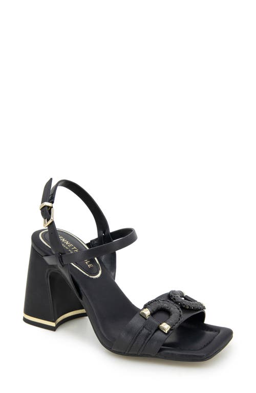 Kenneth Cole New York Jessie Ankle Strap Sandal Black Leather at Nordstrom,