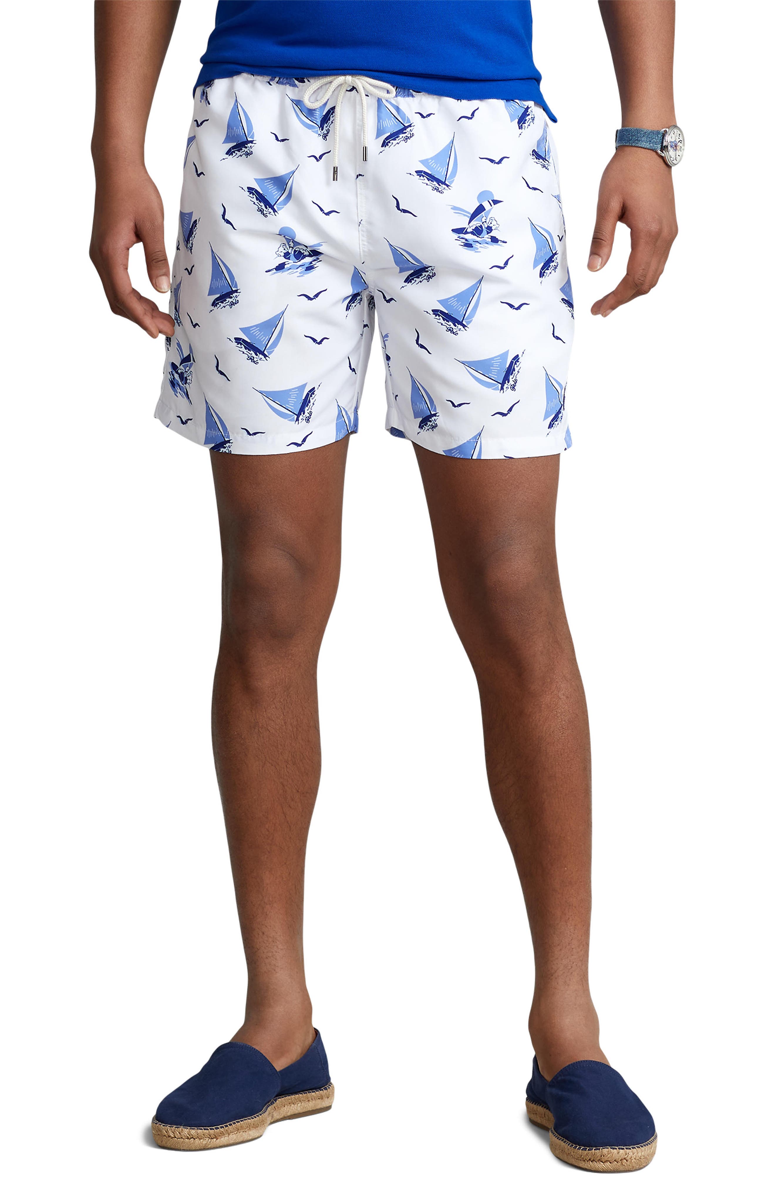 mens polo bathing suits on sale