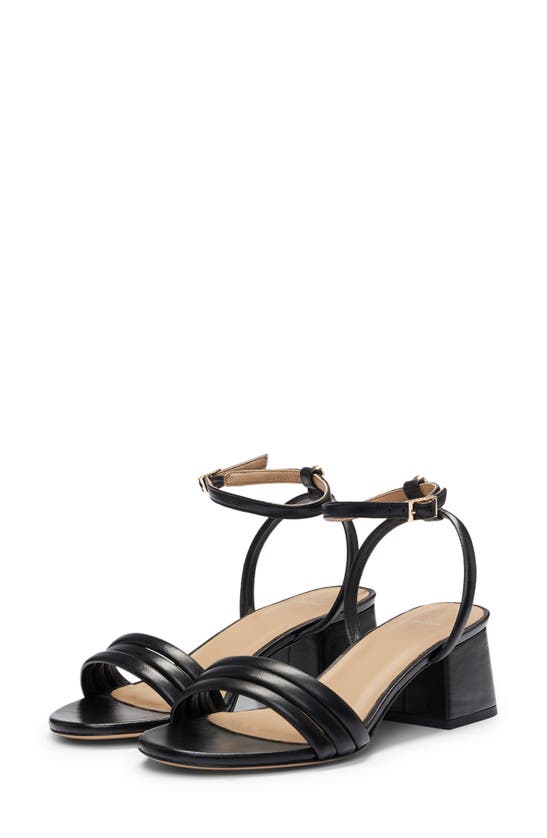 Hugo Boss Melanie Ankle Strap Sandal In Black