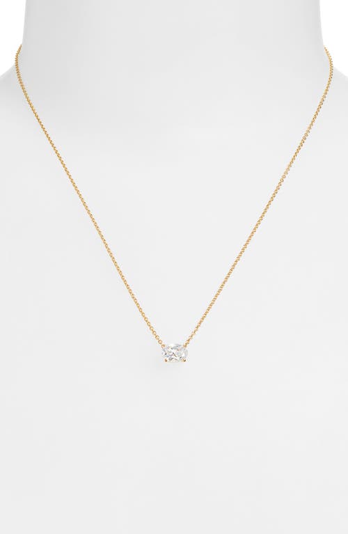 Shop Nadri Modern Love Cubic Zirconia Pendant Necklace In Gold