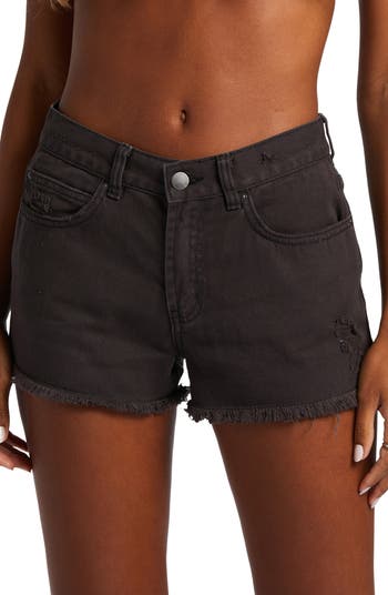 Billabong Drift Away High Waist Cutoff Denim Shorts | Nordstromrack