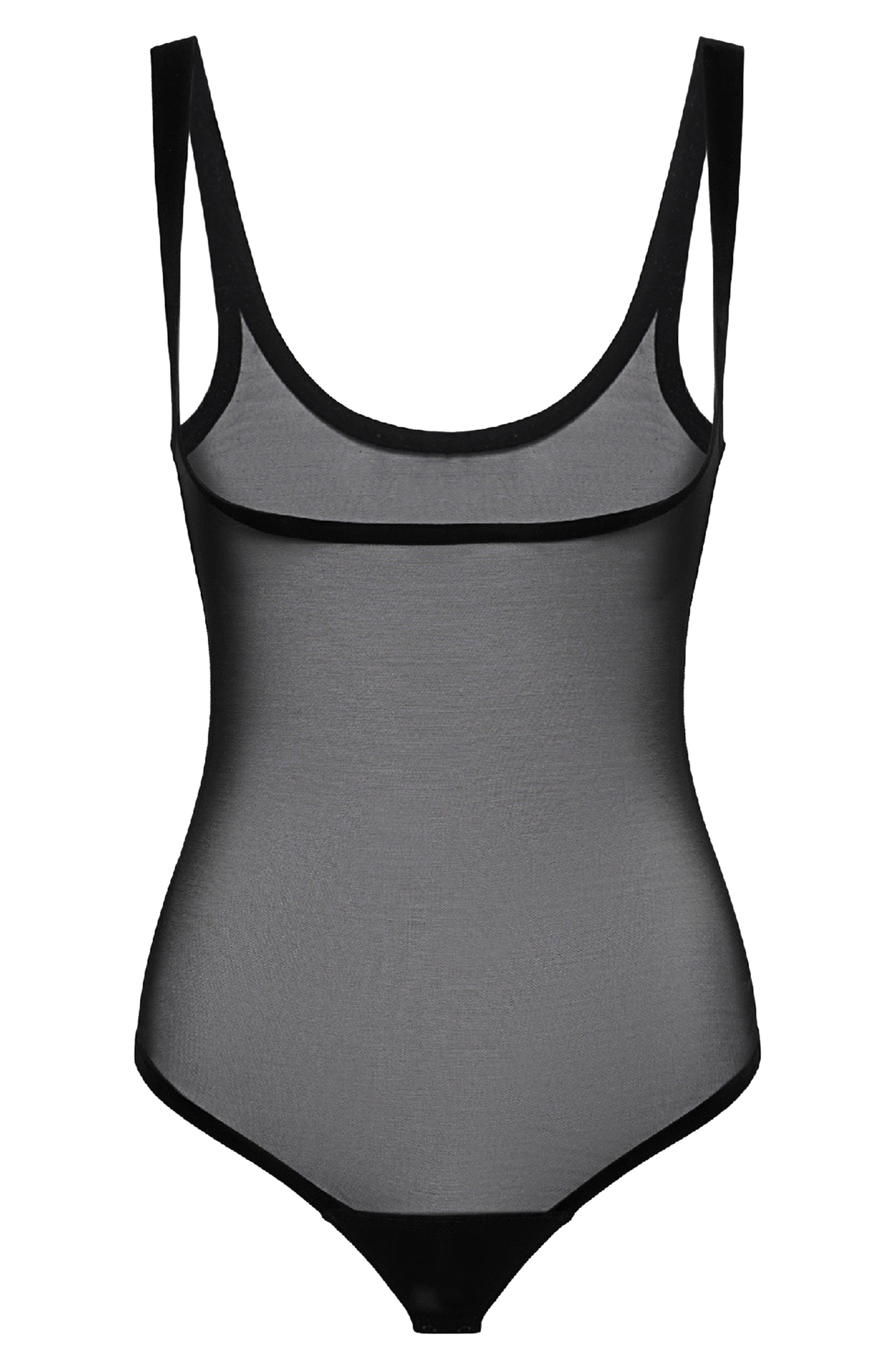 Wolford Tulle Forming Underbust Shaper Thong Bodysuit Nordstrom