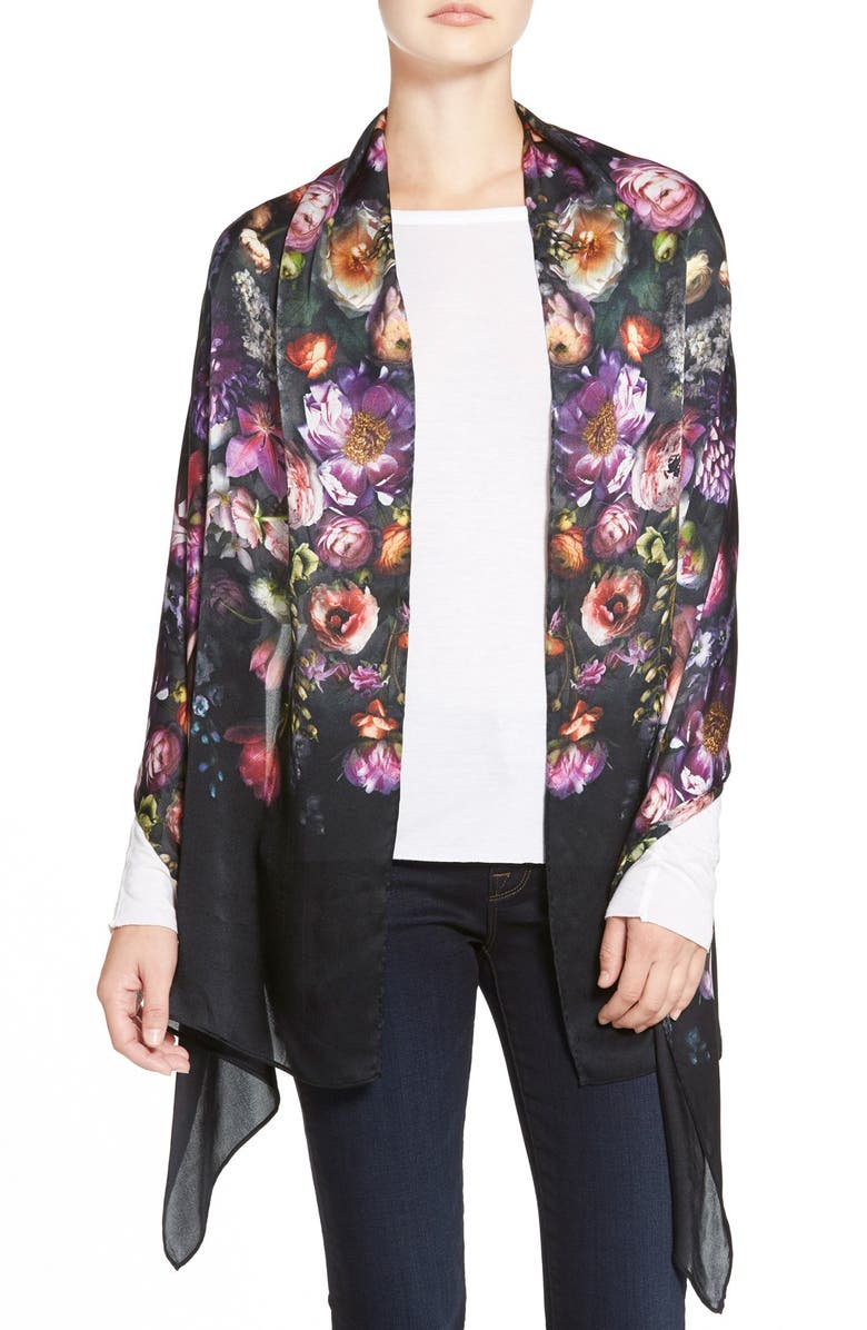 Ted Baker London 'Shadow Floral' Silk Scarf | Nordstrom